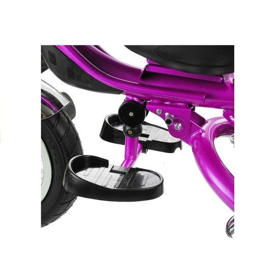 Majlo Toys tříkolka 2v1 s nafukovacími koly PRO600 fialová