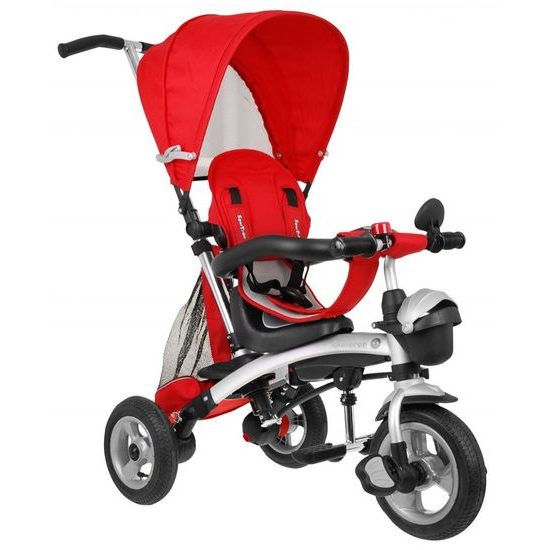 Majlo Toys dětská tříkolka 3v1 Sportrike AIR s nafukovacími koly červená