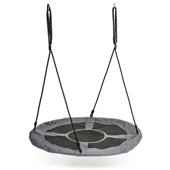 Ecotoys dětská houpačka Čapí hnízdo šedá