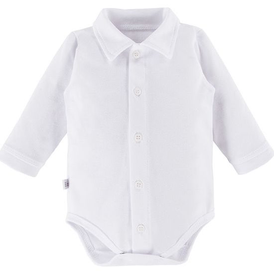 EEVI Kojenecké body s dlouhým rukávem Ceremony bílá 56 (0-3m)