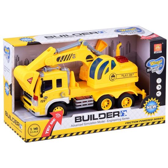 Bagr se světly a zvukem pro děti City Builder 1:16