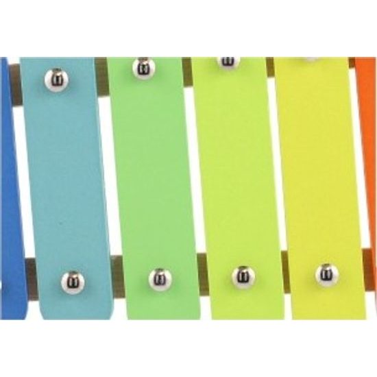 Dřevěný Xylofon duhový s paličkou