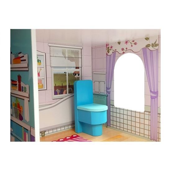 Majlo Toys dřevěný dvoupatrový domeček pro panenky Milena