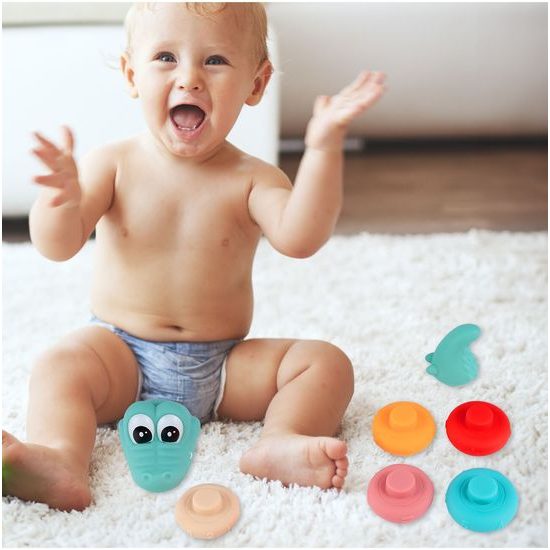 Senzorické kroužky pro nejmenší Color Crocodille