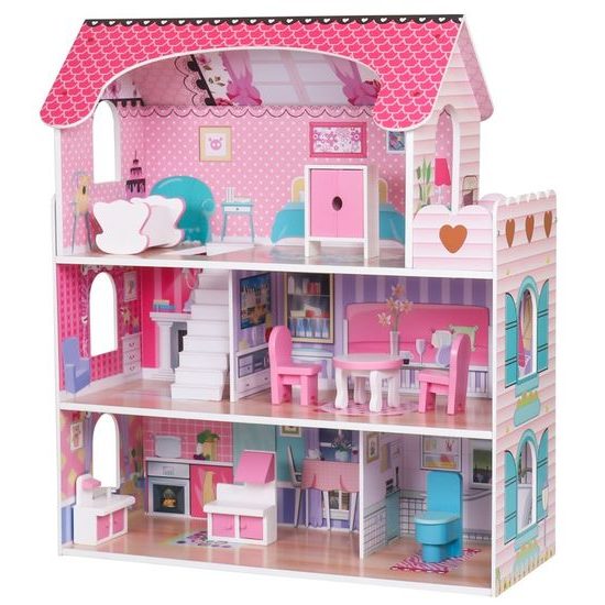 Dřevěný domeček pro panenky rezidence Blanka