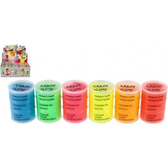 Sliz - hmota 80g neonová - mix 6 barev