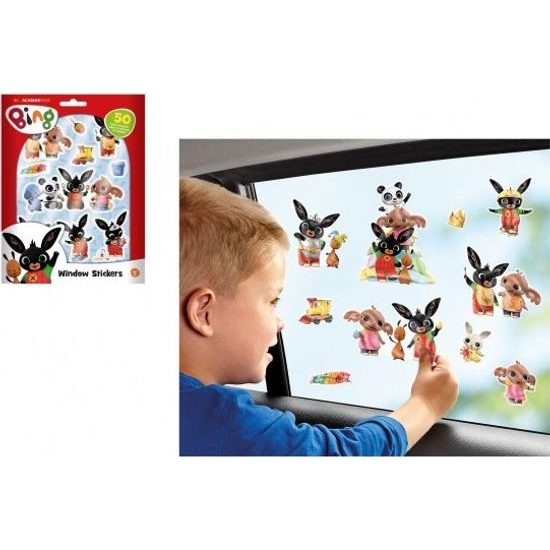 Okenní dekorace Bing Bunny 50ks samolepek