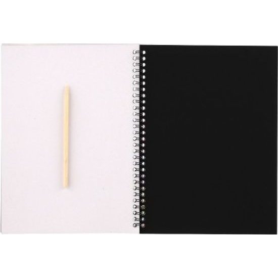 Škrabací/Vyškrabovací notes duhový 10 listů