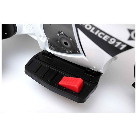 Dětská elektrická tříkolka Future Police bílá