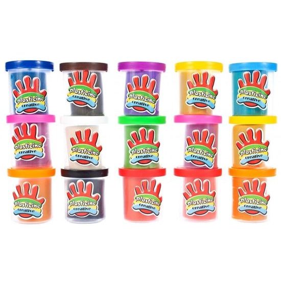 Modelovací plastelína pro děti s 16 formičkami 15 barev Creative Doh