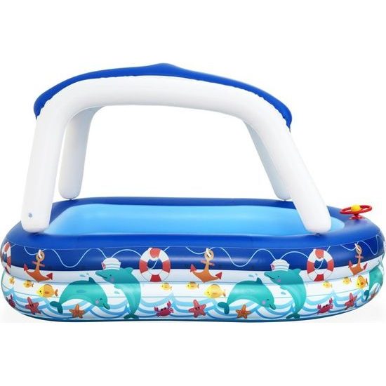 Nafukovací bazén se stříškou 213 x 155 x 132 cm Bestway, modrá