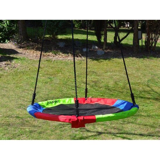 SkyFlyer dětská houpačka Čapí hnízdo barevná