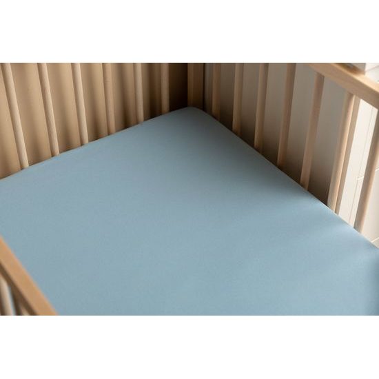 Prostěradlo Jersey Deluxe 120x60 cm modrá