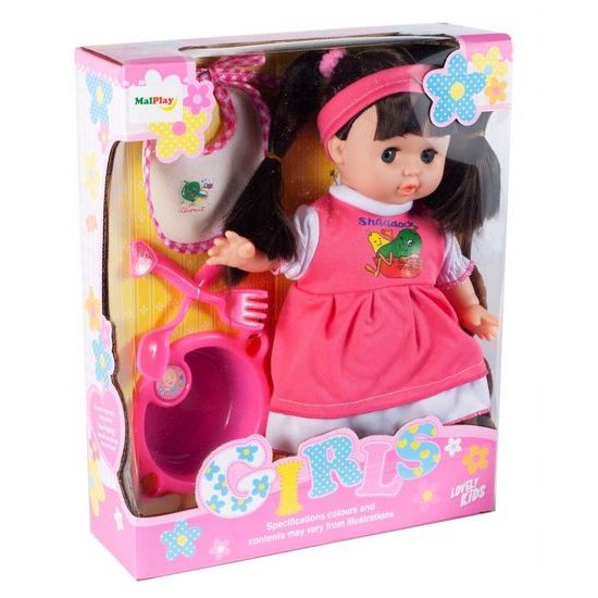 Dětská panenka s příslušenstvím Shaddock Girl 30 cm