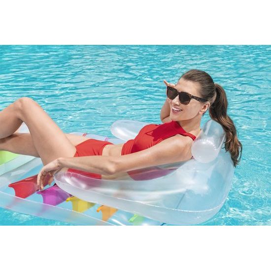 Nafukovací matrace, křeslo 201 x 89 cm Bestway, barevná