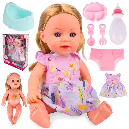 Interaktivní mluvící panenka s příslušenstvím My Baby 33 cm