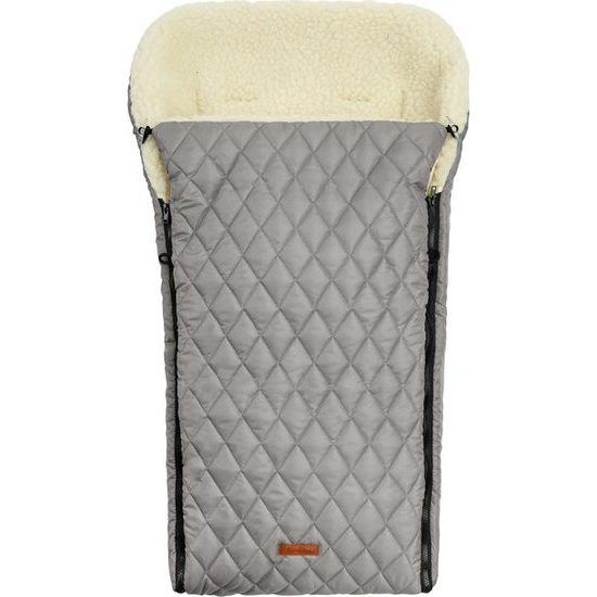 Zimní fusak do kočárku vlna/ šedá