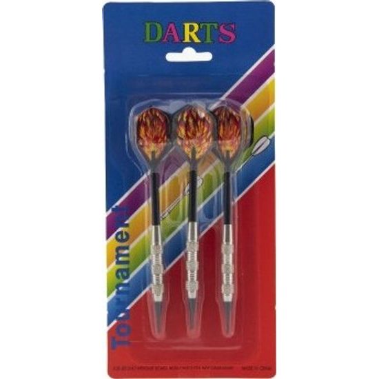 Házecí šipky 3ks s plamenem - plastový hrot