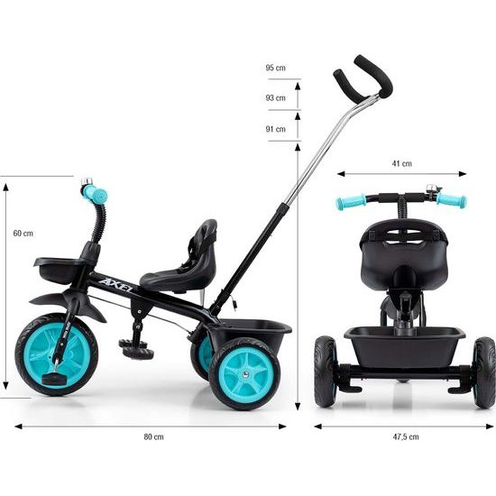 Dětská tříkolka Milly Mally Axel black