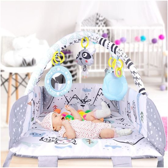 Hrací deka 3v1 se 20 míčky Zajíček