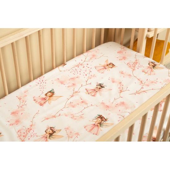 Prostěradlo do postýlky, Víla, růžová
