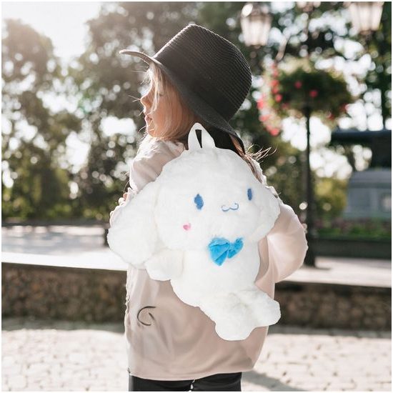 Plyšový batůžek bílý Králíček