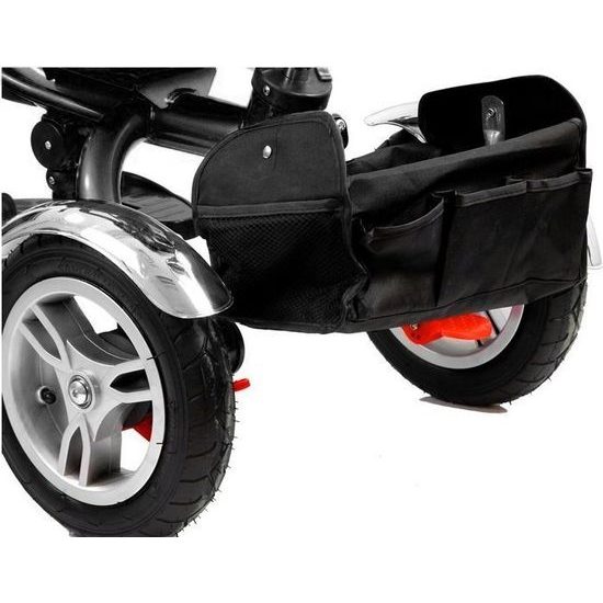 Majlo Toys multifunkční tříkolka s nafukovacími koly PRO500 červená