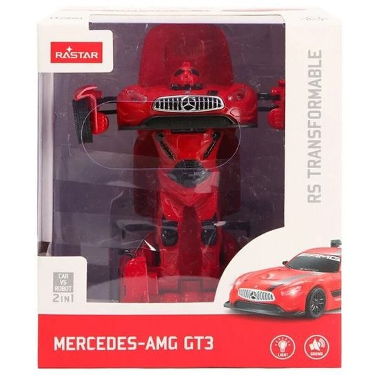 Rastar robot transformer 2v1 Mercedes GT3 AMG v měřítku 1:32