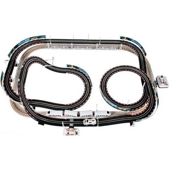 Dětská XXL vláčkodráha s autodráhou Speed Racing 600 cm