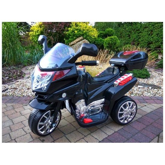 Dětská elektrická tříkolka Travel Black