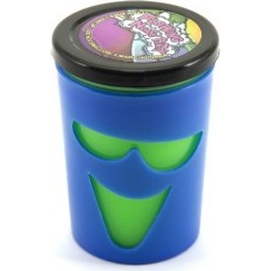 Sliz - hmota 80g s obličejem - tekoucí prdící - mix 4 barvy