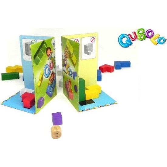 Qubolo společenská hra s dřevěnými kostkami