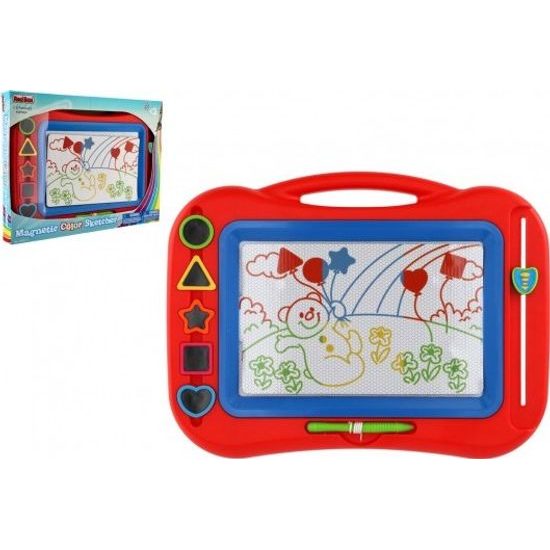 Barevná Magnetická tabulka + razítka 5ks