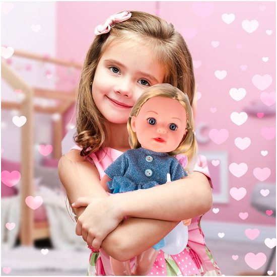 Interaktivní mluvící panenka s příslušenstvím Lucky Doll 33 cm