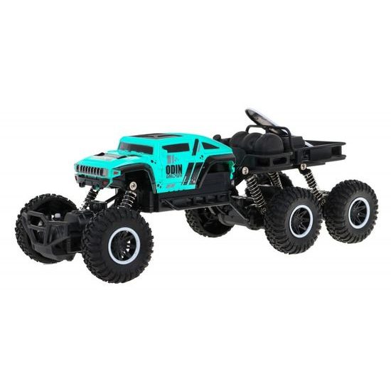 Auto na dálkové ovládání šestikolové Monster Truck modré 1:18