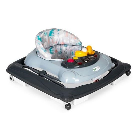 Ecotoys dětské vzdělávací chodítko - tmavě šedé