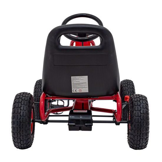 Dětská šlapací motokára s nafukovacími koly Air PerHour - červená