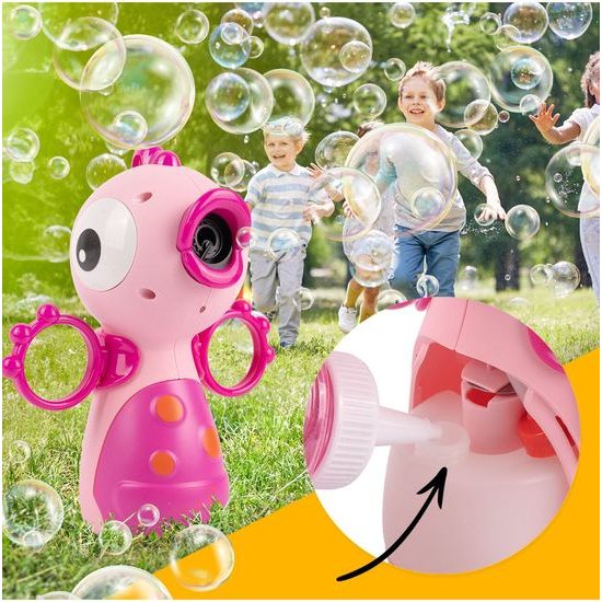 Bublifuk na baterie Růžový ptáček