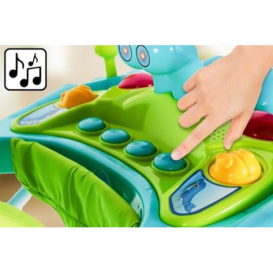 Dětské vzdělávací chodítko Laugh Walker zelené