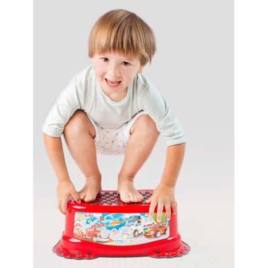 Dětské protiskluzové stupátko do koupelny růžové tlapky