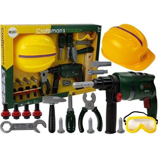 Dětská sada pro kutily s vrtačkou s příklepem