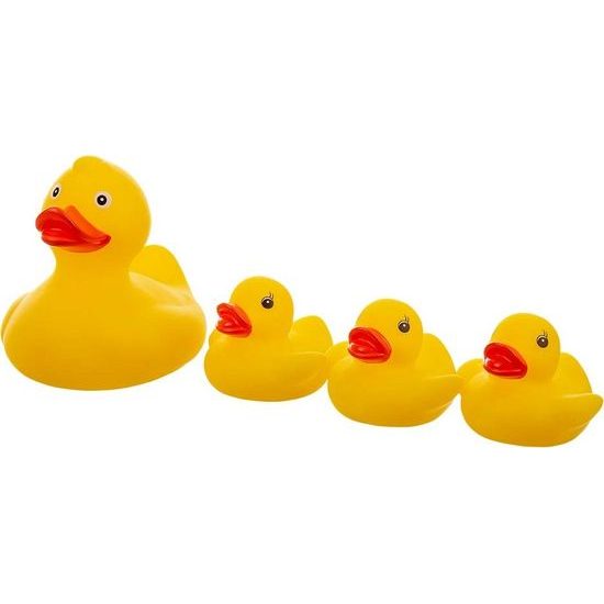 Akuku Hračky do vody Kačenky, 4 ks – žluté