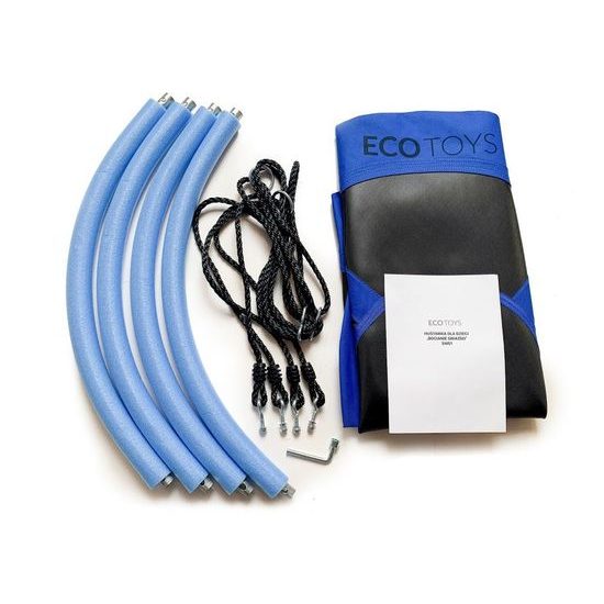 Ecotoys dětská houpačka Čapí hnízdo modrá