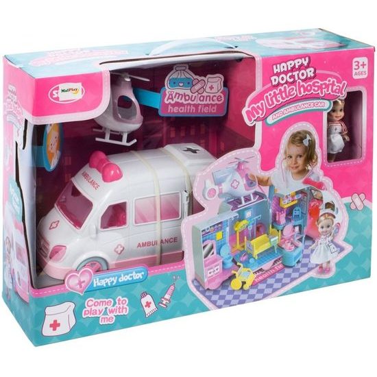 Rozkládací sanitka pro panenku My Little Hospital
