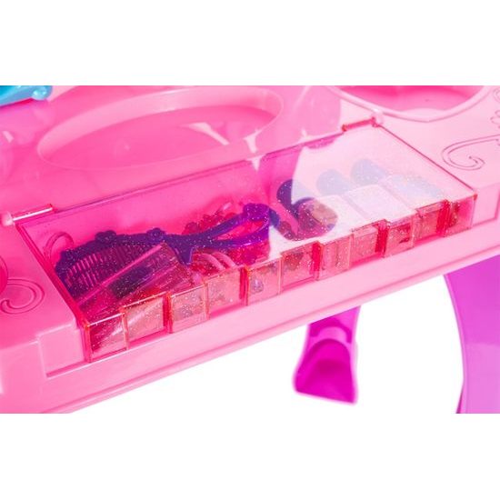 Dětský toaletní stoleček na baterie s příslušenstvím Crown Vanity