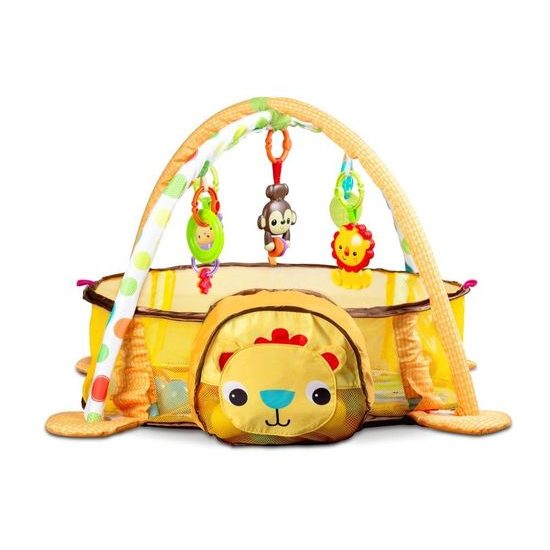 Ecotoys hrací deka s 30 míčky Lvíček