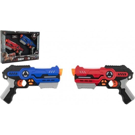 Pistole 2ks laser game - na baterie