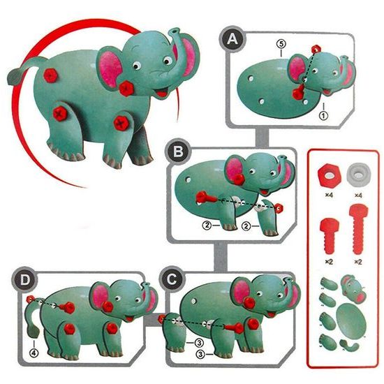 Konstrukční stavebnice s vrtačkou na baterie Zoo Panel 172 ks