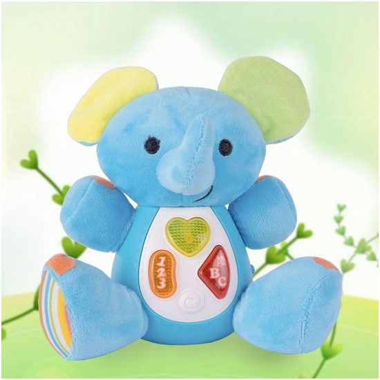 Interaktivní plyšový slon na baterie Little Animal