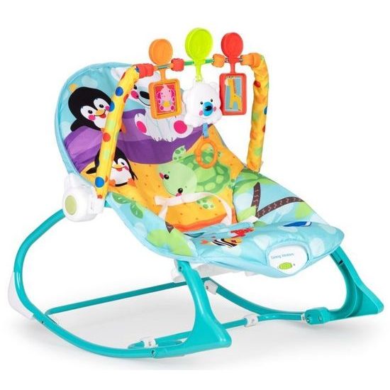 Ecotoys kojenecké lehátko 3v1 s vibracemi Baby Calm modré